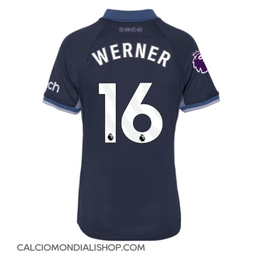 Maglie da calcio Tottenham Hotspur Timo Werner #16 Seconda Maglia Femminile 2023-24 Manica Corta